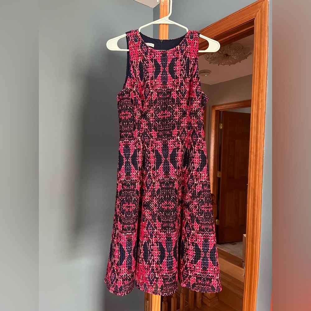 Maggy London pink and black dress